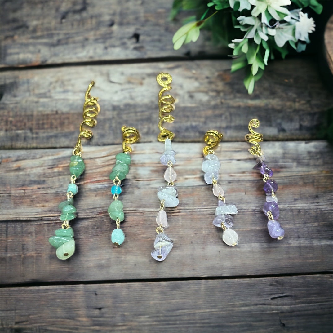 Gemstone Hair Jewelry Pack