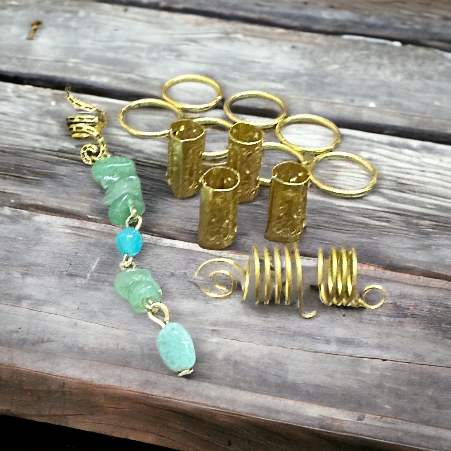 Gemstone Hair Jewelry Pack