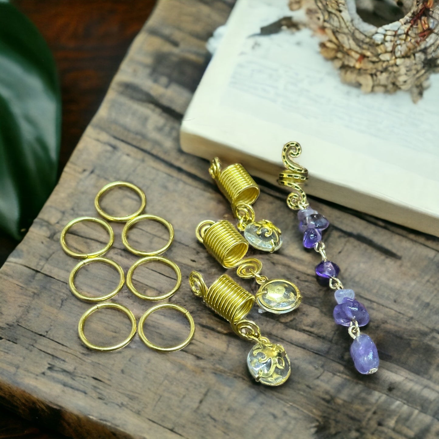 Gemstone Hair Jewelry Pack