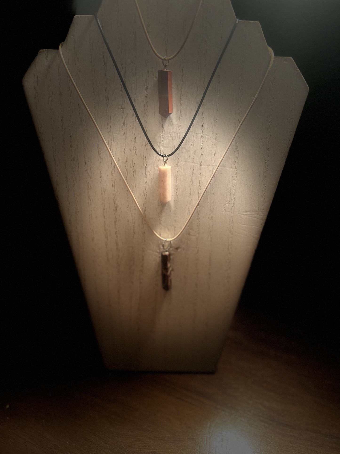 Matte Drop Pendant Necklace